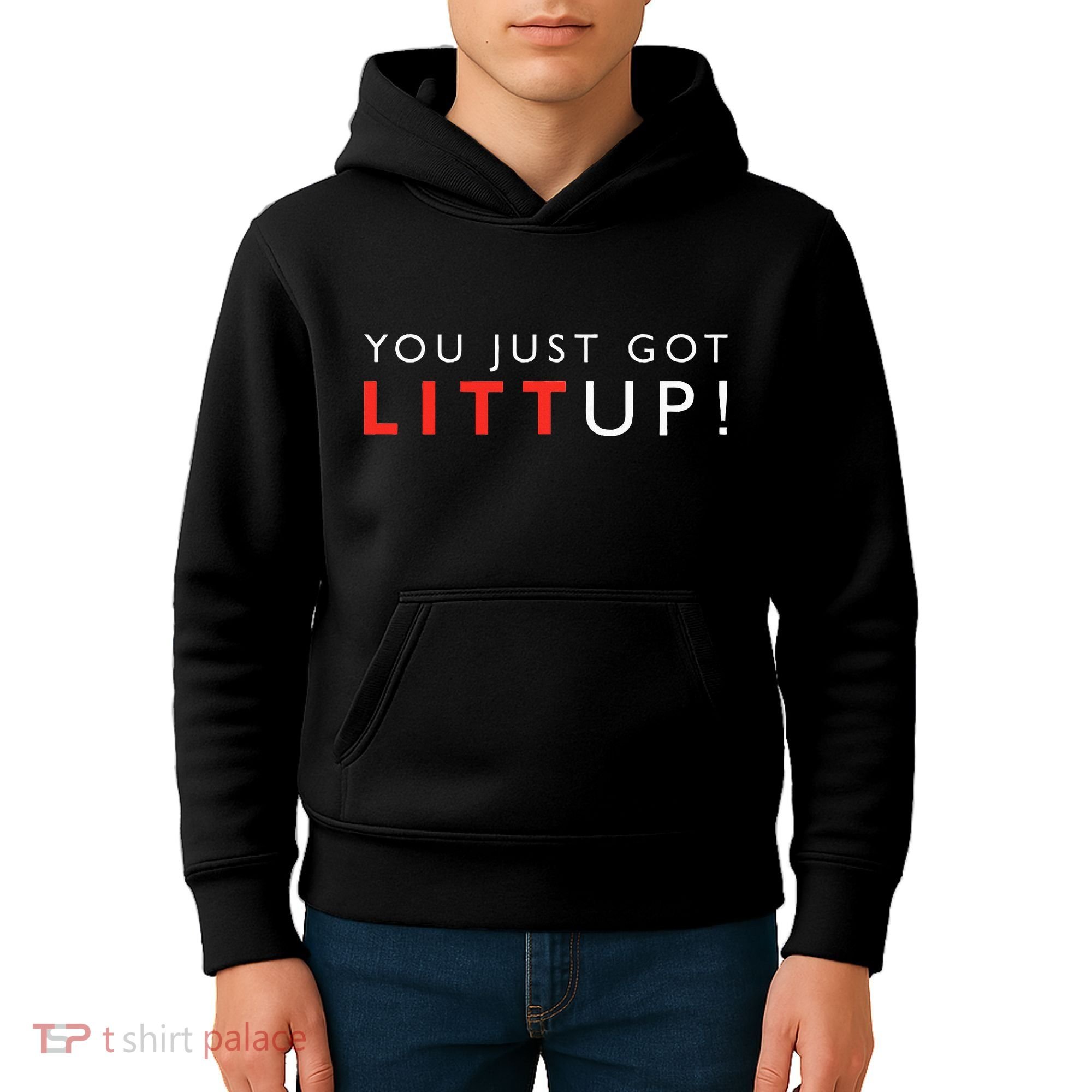 Suits You Just Got Litt Up Kids Hoodie