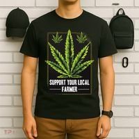 Support Your Local Weed Farmer Cannabis Marijuana Grower T-Shirt thumb 6