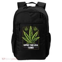 Support Your Local Weed Farmer Cannabis Marijuana Grower Backpack thumb 0