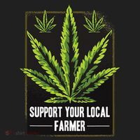 Support Your Local Weed Farmer Cannabis Marijuana Grower Golf Towel thumb 3