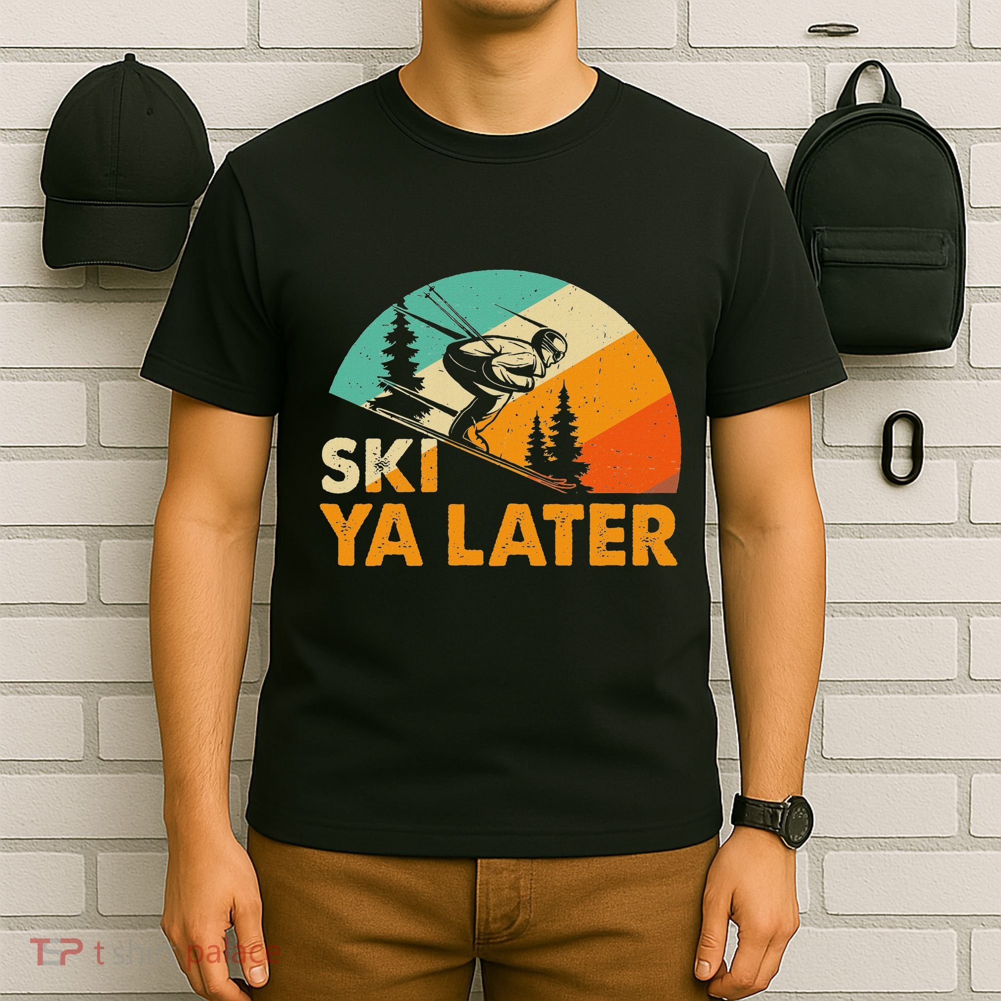 Ski You Later Winter Holiday Skiing Ski Driver Funny T-Shirt