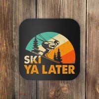 Ski You Later Winter Holiday Skiing Ski Driver Funny Coaster thumb 0