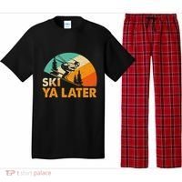 Ski You Later Winter Holiday Skiing Ski Driver Funny Pajama Set thumb 0