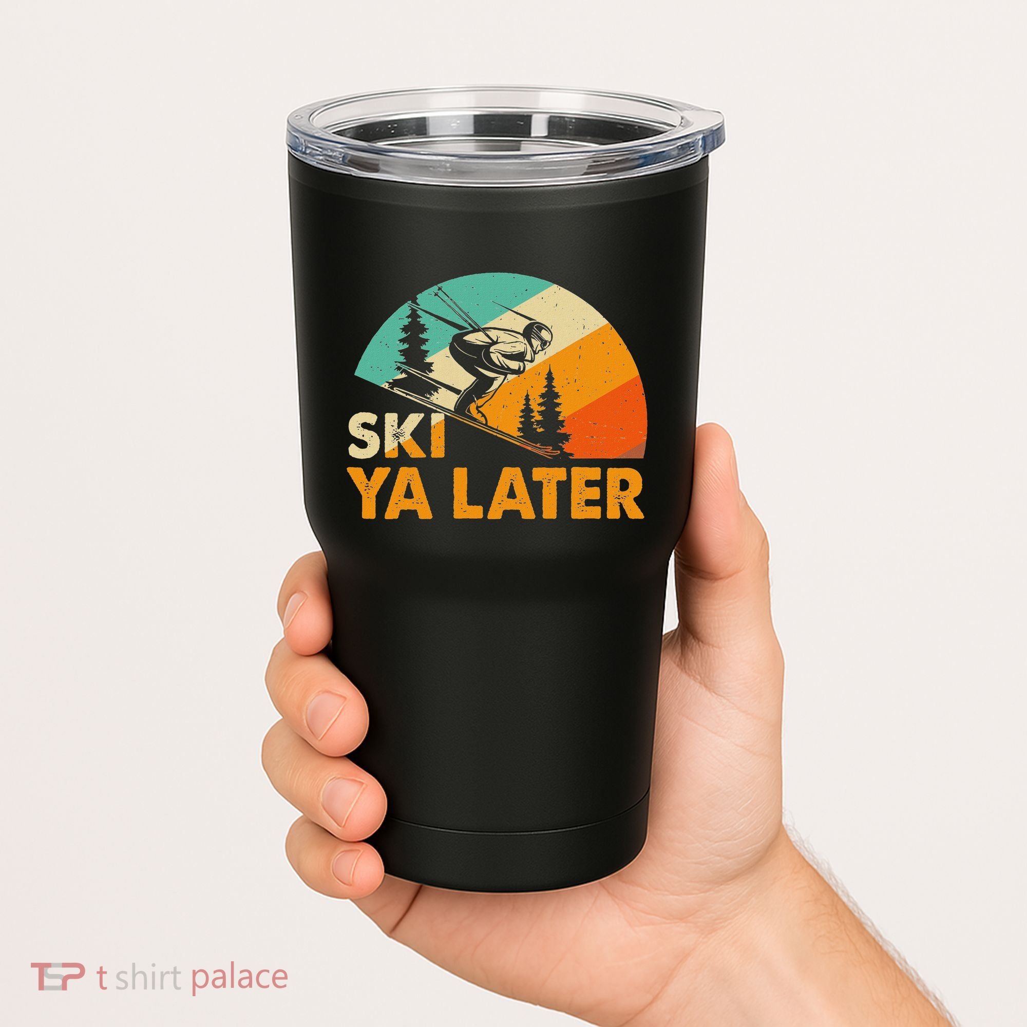 Ski You Later Winter Holiday Skiing Ski Driver Funny Tumbler