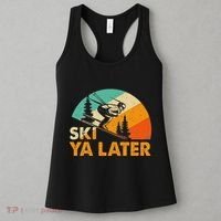 Ski You Later Winter Holiday Skiing Ski Driver Funny Women's Tank Top thumb 3