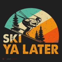 Ski You Later Winter Holiday Skiing Ski Driver Funny Hat thumb 2