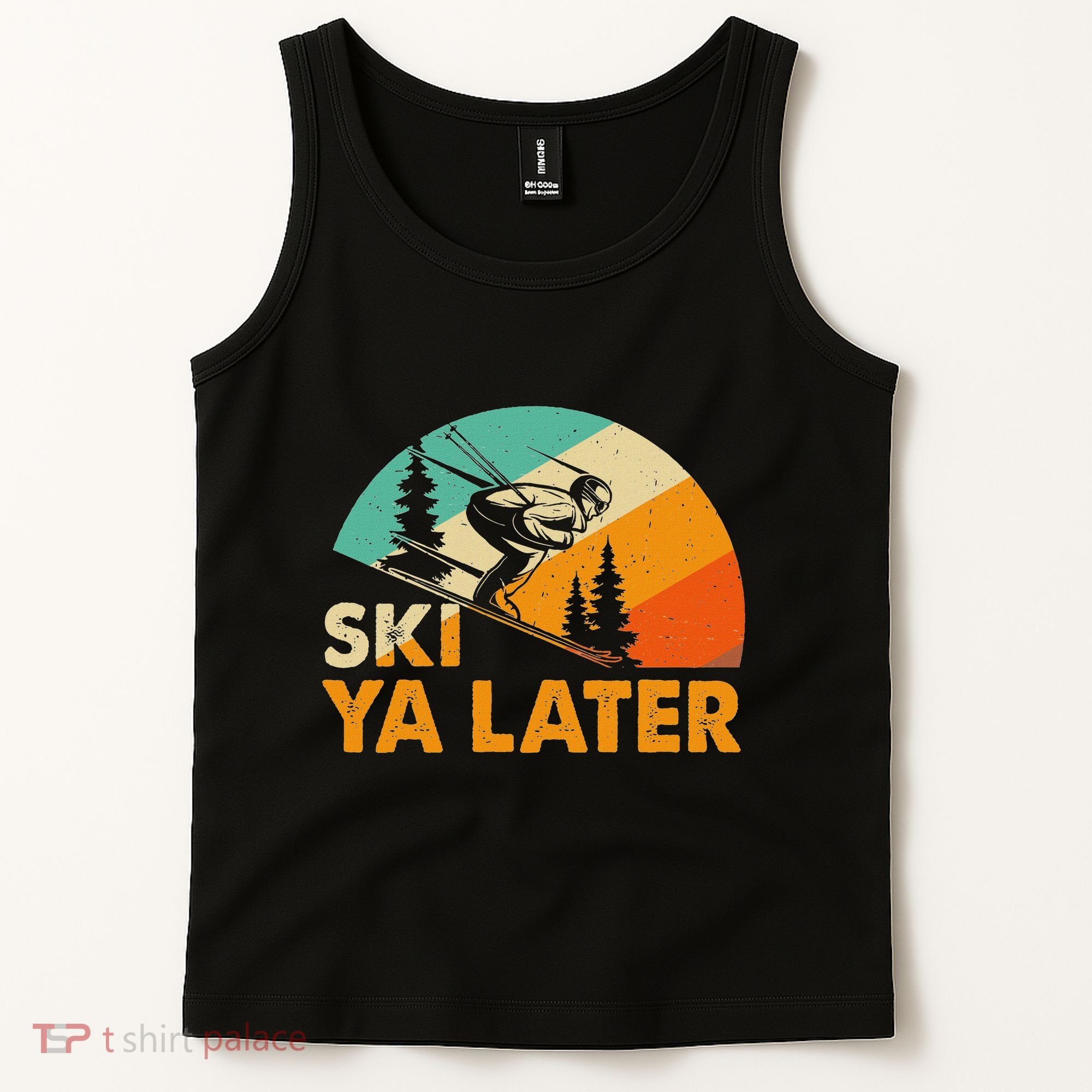 Ski You Later Winter Holiday Skiing Ski Driver Funny Tank Top