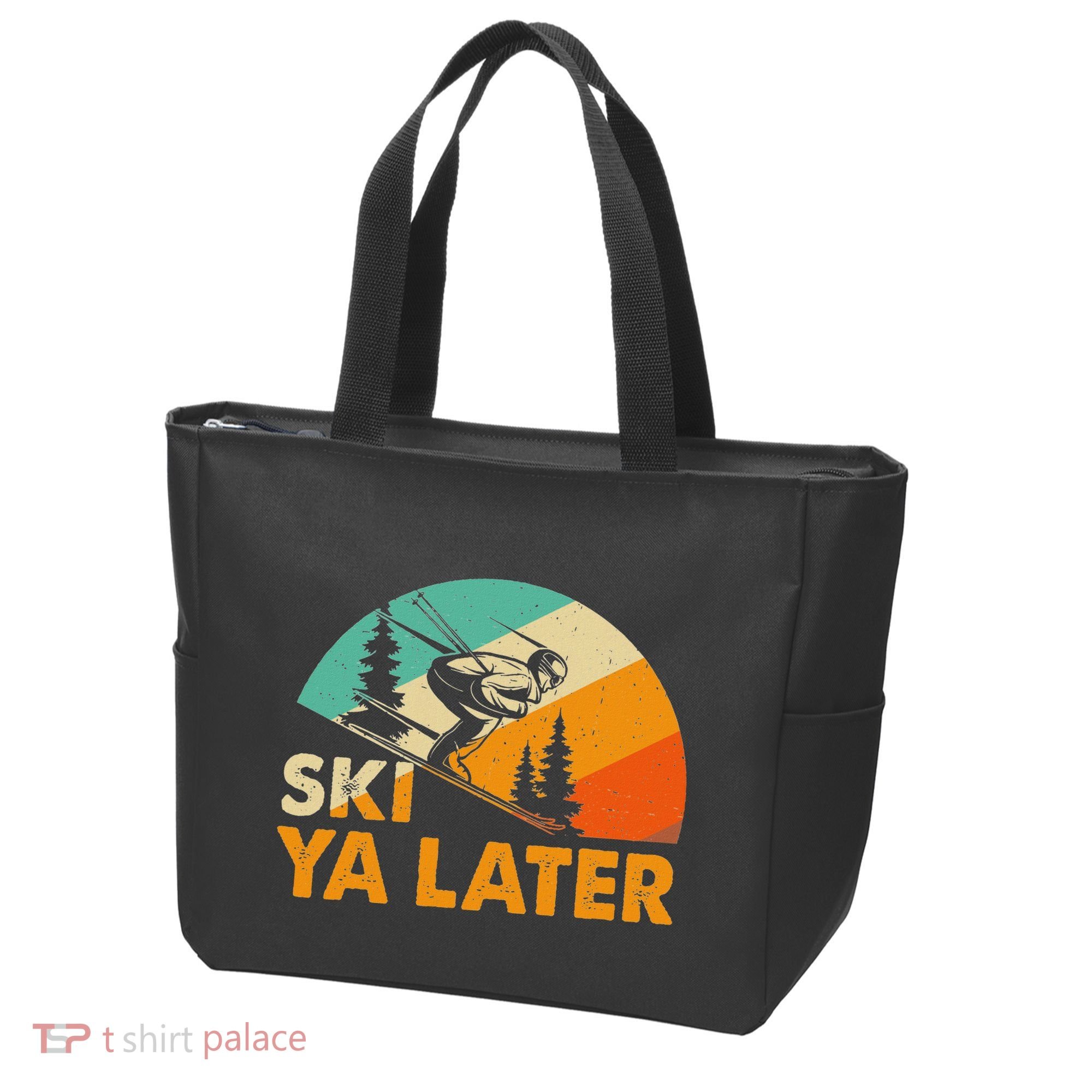 Ski You Later Winter Holiday Skiing Ski Driver Funny Tote Bag