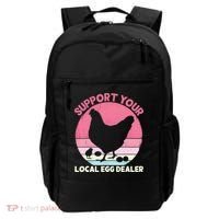 Support Your Local Egg Dealer Farmer Chicken Egg Lover Women Backpack thumb 0