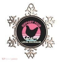 Support Your Local Egg Dealer Farmer Chicken Egg Lover Women Ornament thumb 0