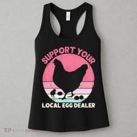 Support Your Local Egg Dealer Farmer Chicken Egg Lover Women Women's Tank Top thumb 3