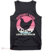 Support Your Local Egg Dealer Farmer Chicken Egg Lover Women Tank Top thumb 0