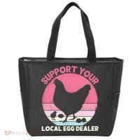 Support Your Local Egg Dealer Farmer Chicken Egg Lover Women Tote Bag thumb 0