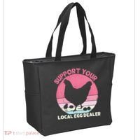 Support Your Local Egg Dealer Farmer Chicken Egg Lover Women Tote Bag thumb 2