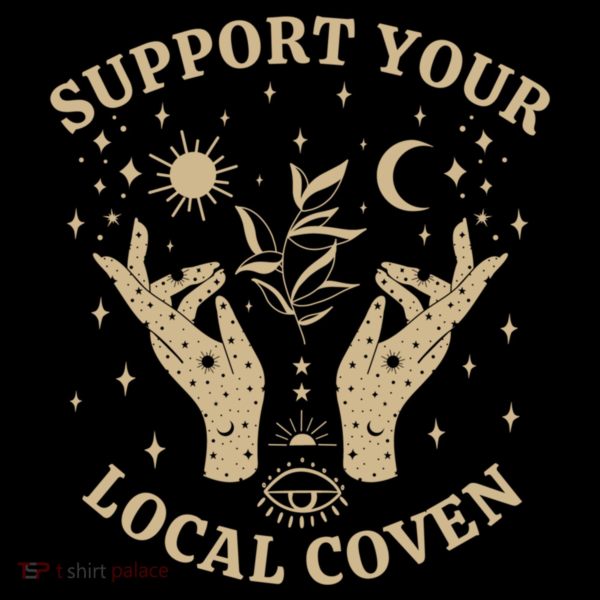 Support Your Local Coven Witch Aesthetic Gift Bucket Hat