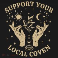 Support Your Local Coven Witch Aesthetic Gift Pajama Set thumb 2