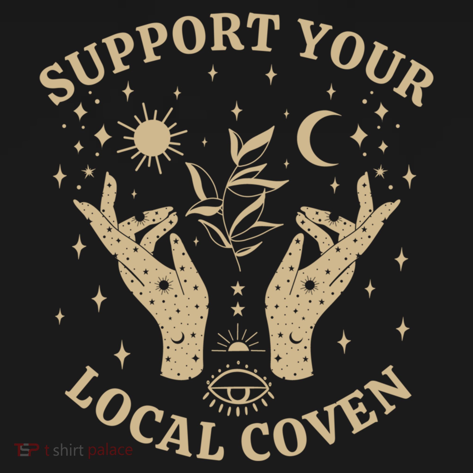 Support Your Local Coven Witch Aesthetic Gift Pajama Set