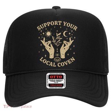 Support Your Local Coven Witch Aesthetic Gift Hat