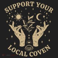 Support Your Local Coven Witch Aesthetic Gift Hat thumb 2