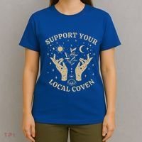Support Your Local Coven Witch Aesthetic Gift T-Shirt thumb 4