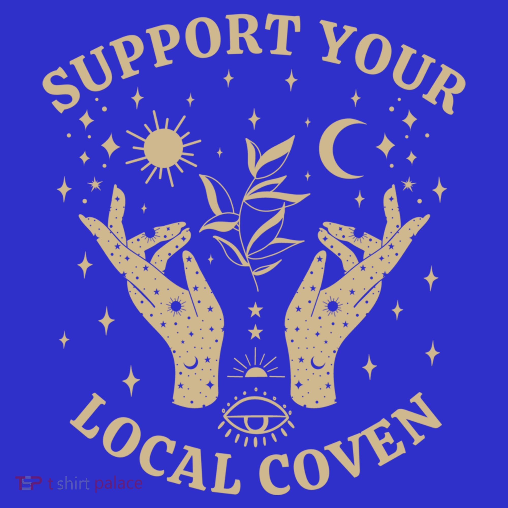Support Your Local Coven Witch Aesthetic Gift Button