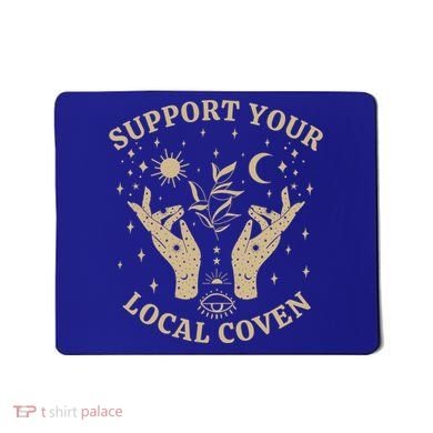 Support Your Local Coven Witch Aesthetic Gift Mousepad
