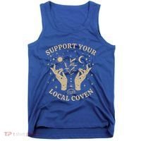 Support Your Local Coven Witch Aesthetic Gift Tank Top thumb 0