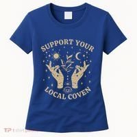 Support Your Local Coven Witch Aesthetic Gift Women's T-Shirt thumb 0
