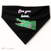 See You Later Alligator USA-Made Doggie Bandana thumb 0