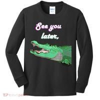 See You Later Alligator Kids Long Sleeve Shirt thumb 0