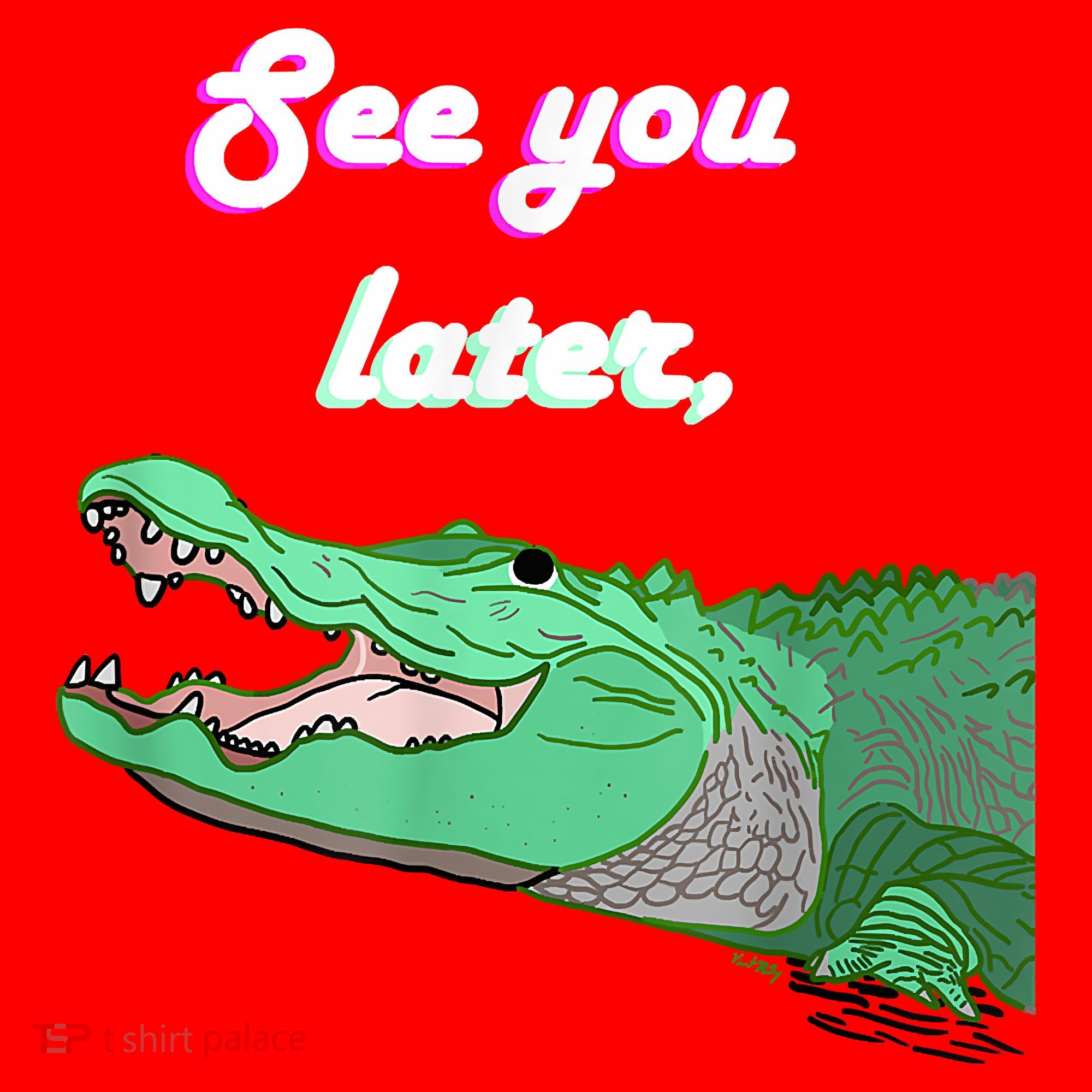 See You Later Alligator Santa Hat