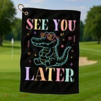 See You Later Summer Last Day Of School Golf Towel thumb 1
