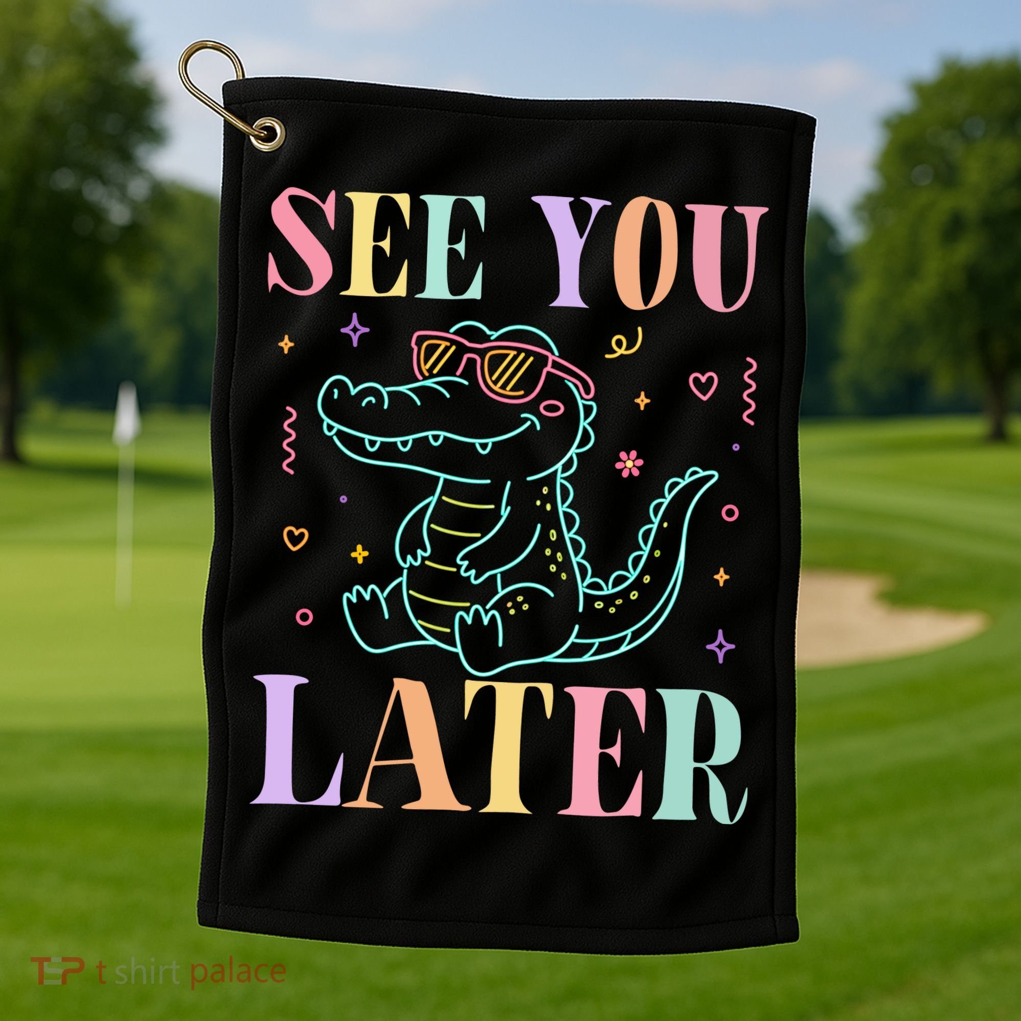 See You Later Summer Last Day Of School Golf Towel