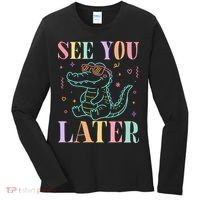 See You Later Summer Last Day Of School Women's Long Sleeve Shirt thumb 0