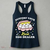 Support Your Local Egg Dealer, Farm Fresh eggs Funny farm Women's Tank Top thumb 3