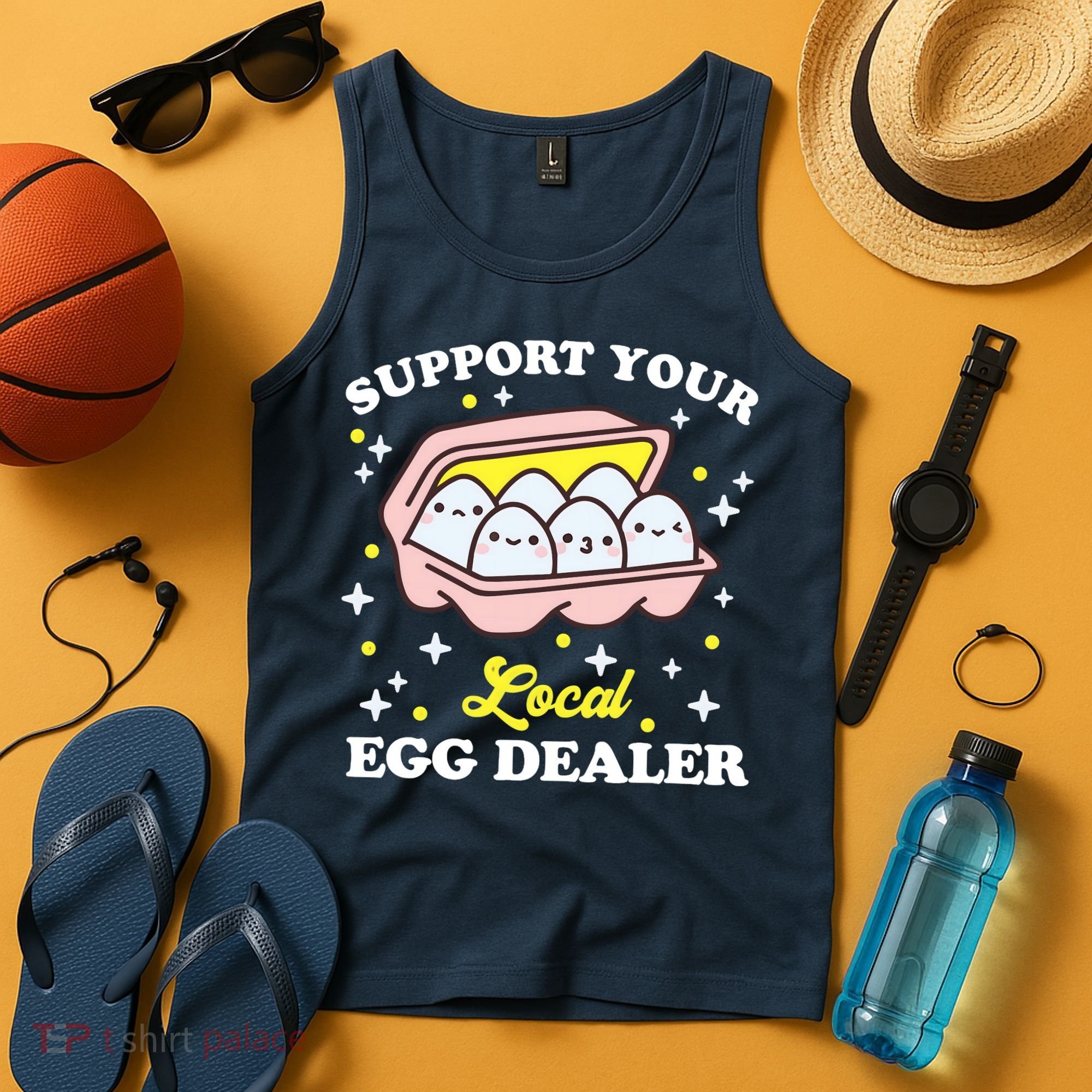 Support Your Local Egg Dealer, Farm Fresh eggs Funny farm Tank Top
