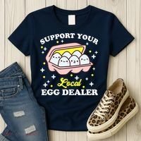 Support Your Local Egg Dealer, Farm Fresh eggs Funny farm Women's T-Shirt thumb 3