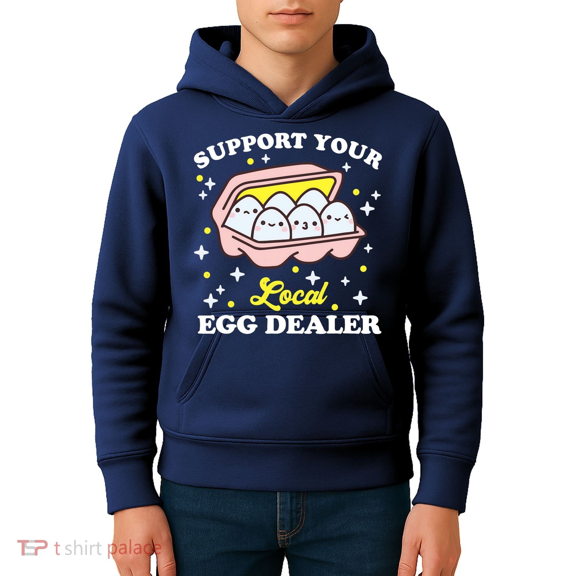 Support Your Local Egg Dealer, Farm Fresh eggs Funny farm Kids Hoodie