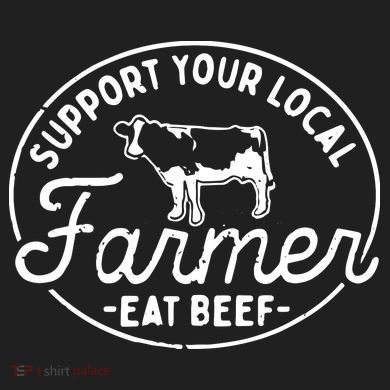 Support Your Local Farmer Eat Beef Adult Drive Performance Visor