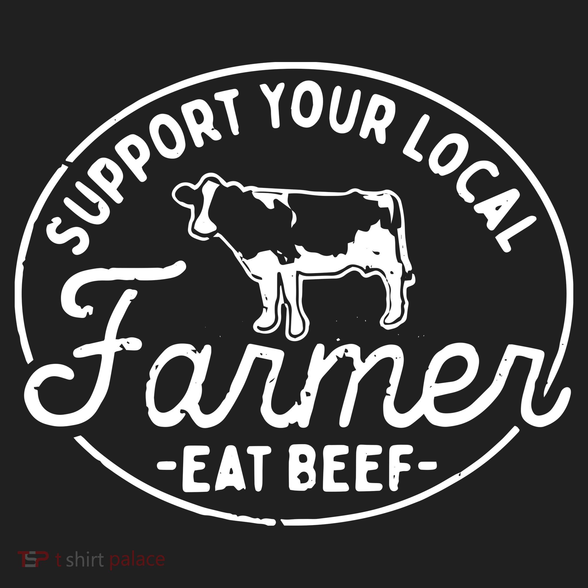 Support Your Local Farmer Eat Beef Adult Drive Performance Visor