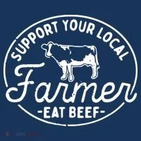 Support Your Local Farmer Eat Beef Toddler Hoodie thumb 2