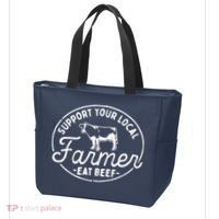 Support Your Local Farmer Eat Beef Tote Bag thumb 3