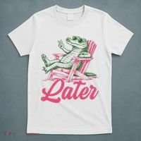 See You Later Summer Alligator Last Day Of School T-Shirt thumb 5