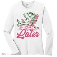 See You Later Summer Alligator Last Day Of School Women's Long Sleeve Shirt thumb 0