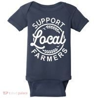 Support Your Local Farmer Grain Baby Bodysuit thumb 0