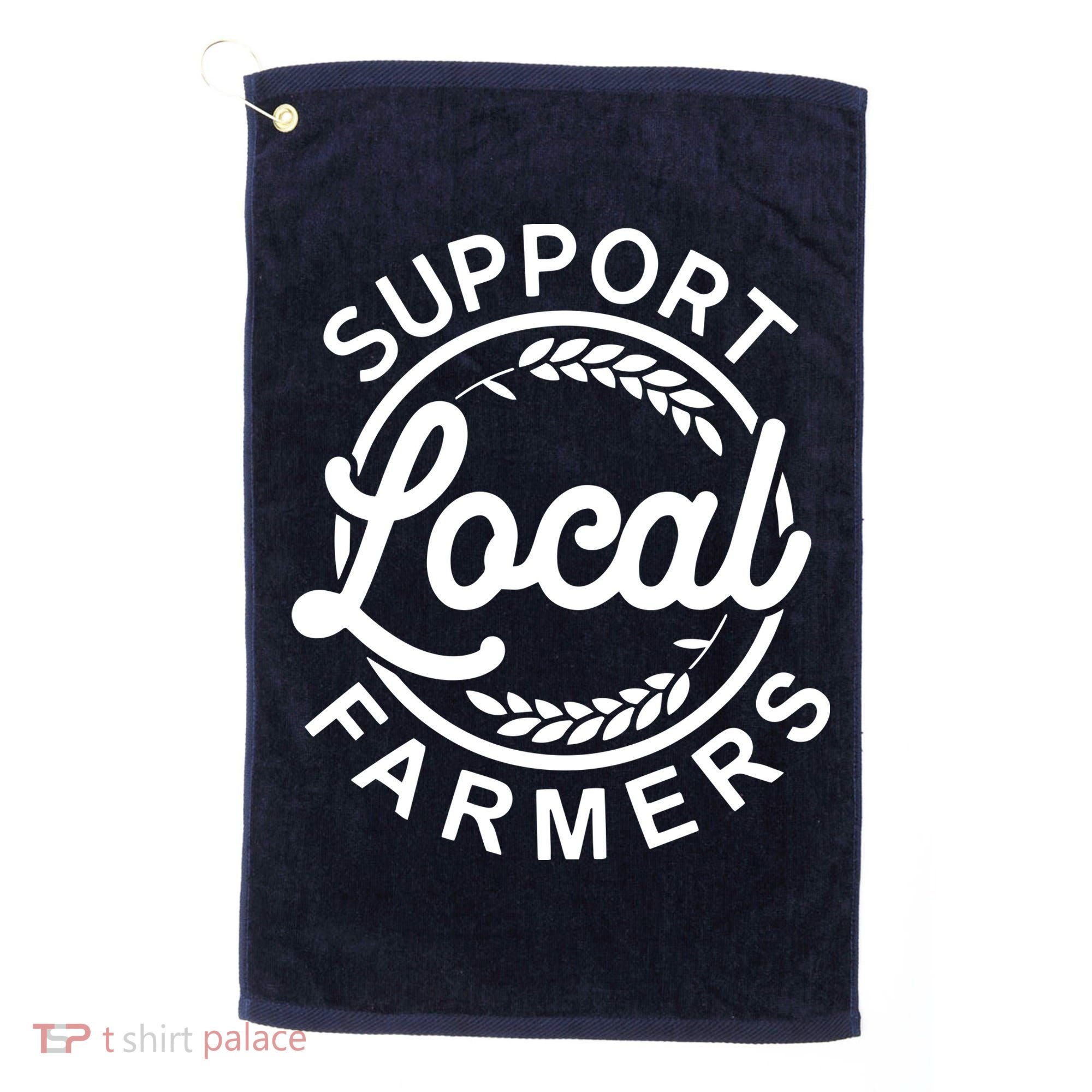 Support Your Local Farmer Grain Golf Towel