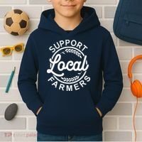 Support Your Local Farmer Grain Kids Hoodie thumb 2