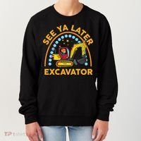 See Ya Later Excavator Cute Digger Boy Women's Sweatshirt thumb 0