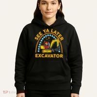 See Ya Later Excavator Cute Digger Boy Hoodie thumb 5