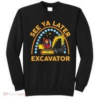 See Ya Later Excavator Cute Digger Boy Sweatshirt thumb 0